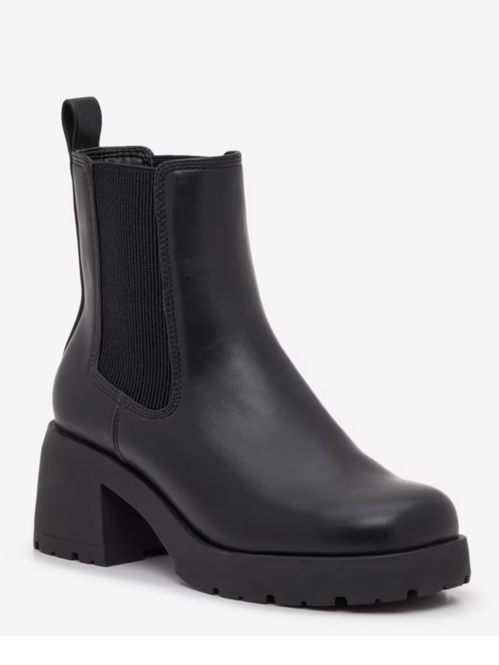 NWT Steve Madden Black Block Heel Boot
